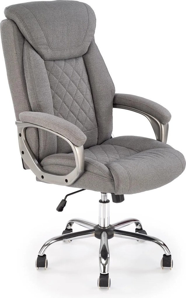 Szary fotel gabinetowy Helder 2 Halmar