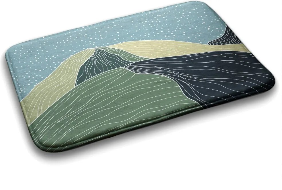 Dywanik antypoślizgowy do łazienki Dywanik antypoślizgowy do łazienki Geometryczny Krajobraz