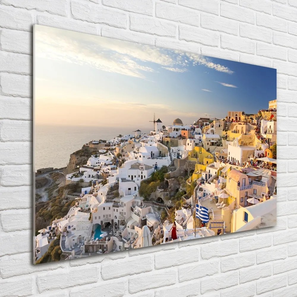 Foto obraz szklany Santorini Grecja
