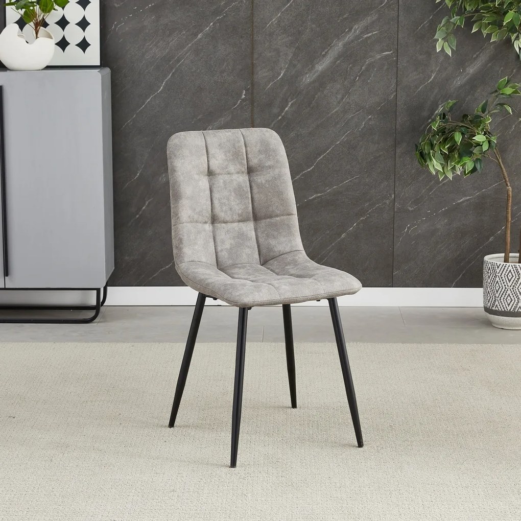 Zestaw krzeseł do jadalni Vintage CT-281 GREY3, 4szt.