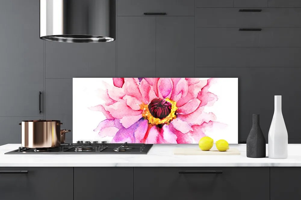 Panel nad blat kuchenny Minimalistyczny Kwiat Na Panelu