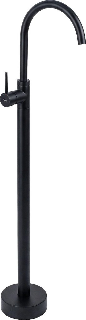 Bateria umywalkowa podłogowa Rea Lungo Czarna