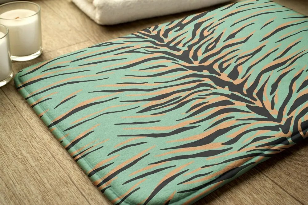 Dywanik antypoślizgowy do łazienki Dywanik antypoślizgowy do łazienki Tygrys Paski Abstrakcja