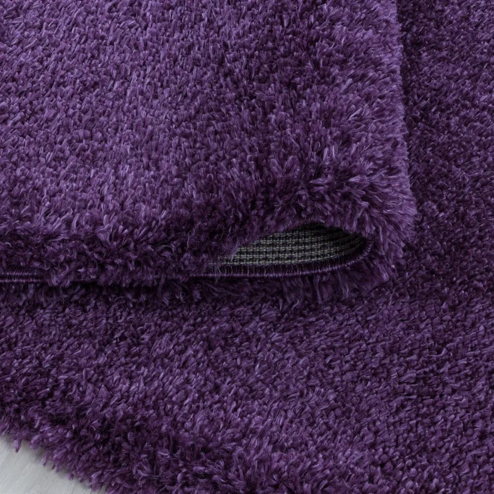 Ciemnofioletowy dywan 60x110 cm Fluffy – Ayyildiz Carpets