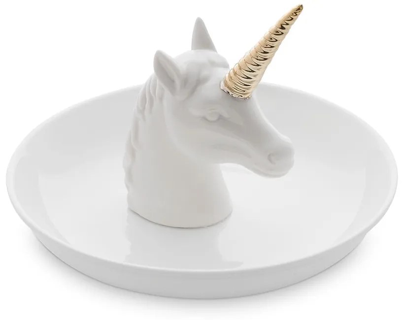 Porcelanowy talerzyk na biżuterię Unicorn – Balvi