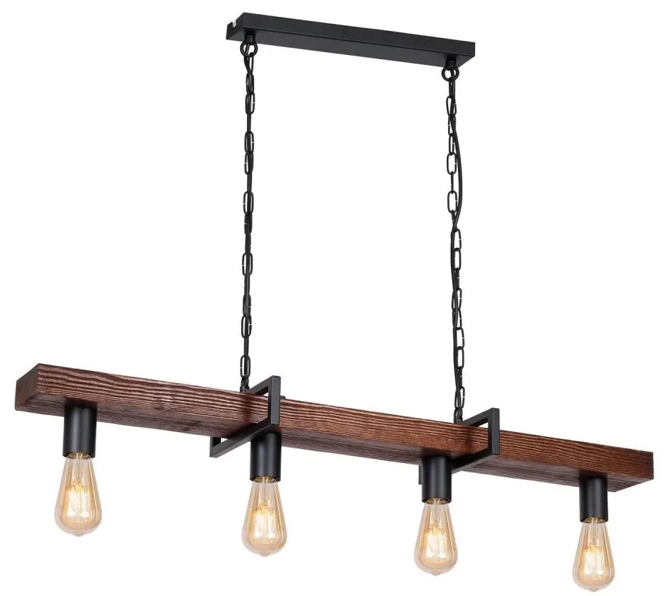 Lampa wisząca HARD 4xE27/60W/230V na łańcuchu