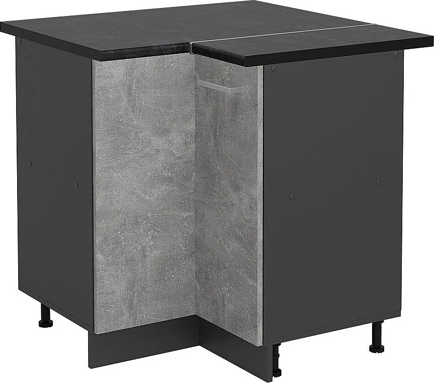 Szafka narożna beton 75.6x60x81.6 r-line