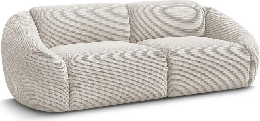 Beżowa sztruksowa sofa 250 cm Tina – Bobochic Paris