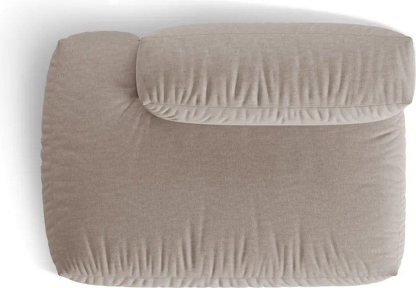 Beżowy moduł sofy (lewostronny) Martina – Micadoni Home