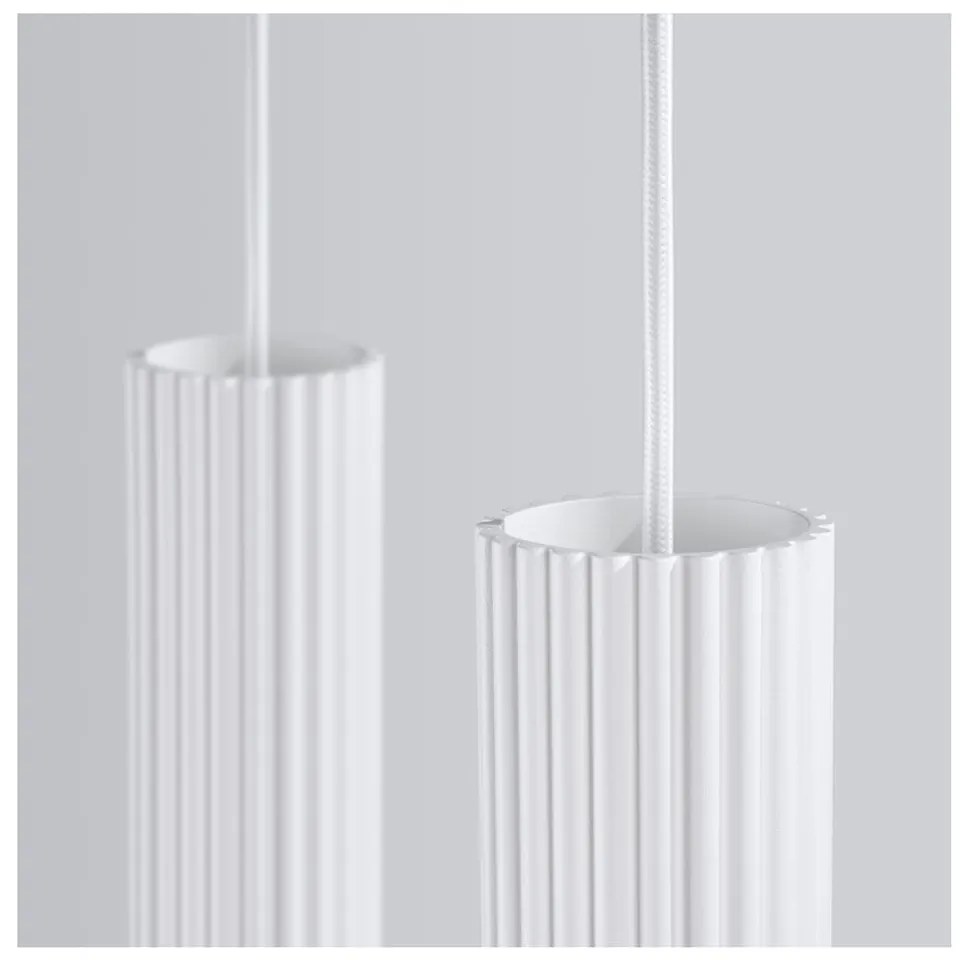 Biała lampa wisząca Gleam – Sollux