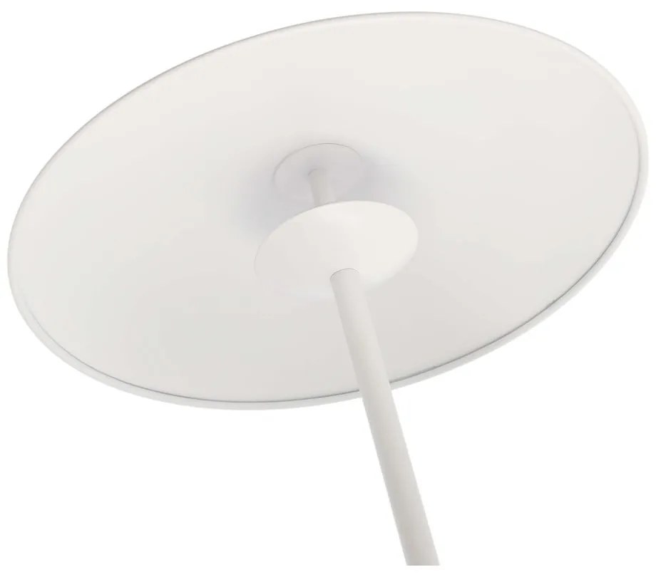 Biała lampa stołowa LED z metalowym kloszem (wysokość 41 cm) Lund – Candellux Lighting