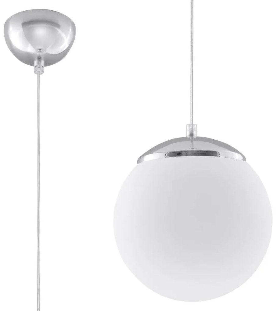 Lampa wisząca UGO 20 chromowana SOLLUX LIGHTING