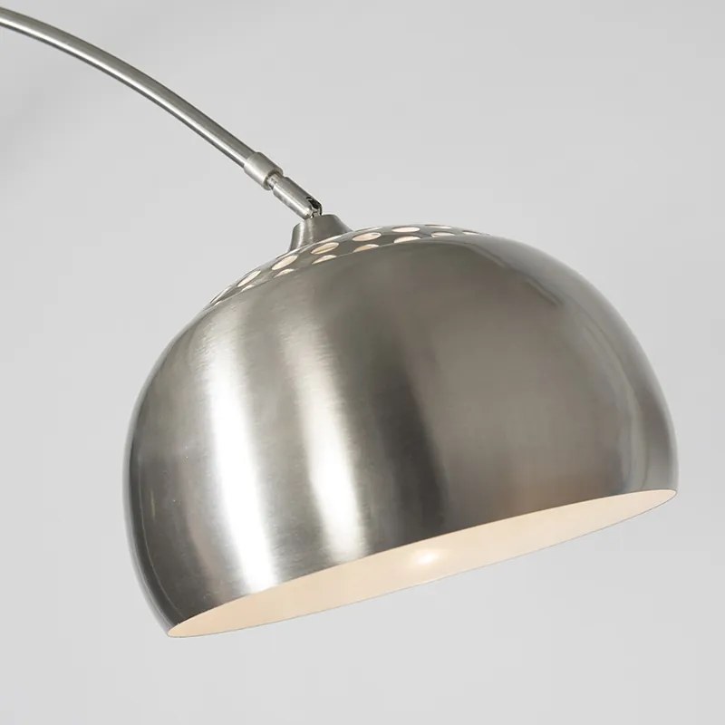 Luk Lampa łukowa ze stalowym kloszem metalowym 32 cm regulowana - XXL Nowoczesny Oswietlenie wewnetrzne