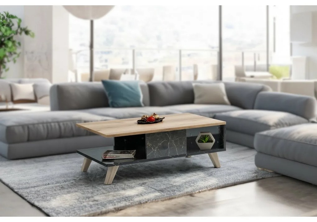 Stolik konferencyjny Sumer Marble and Oak