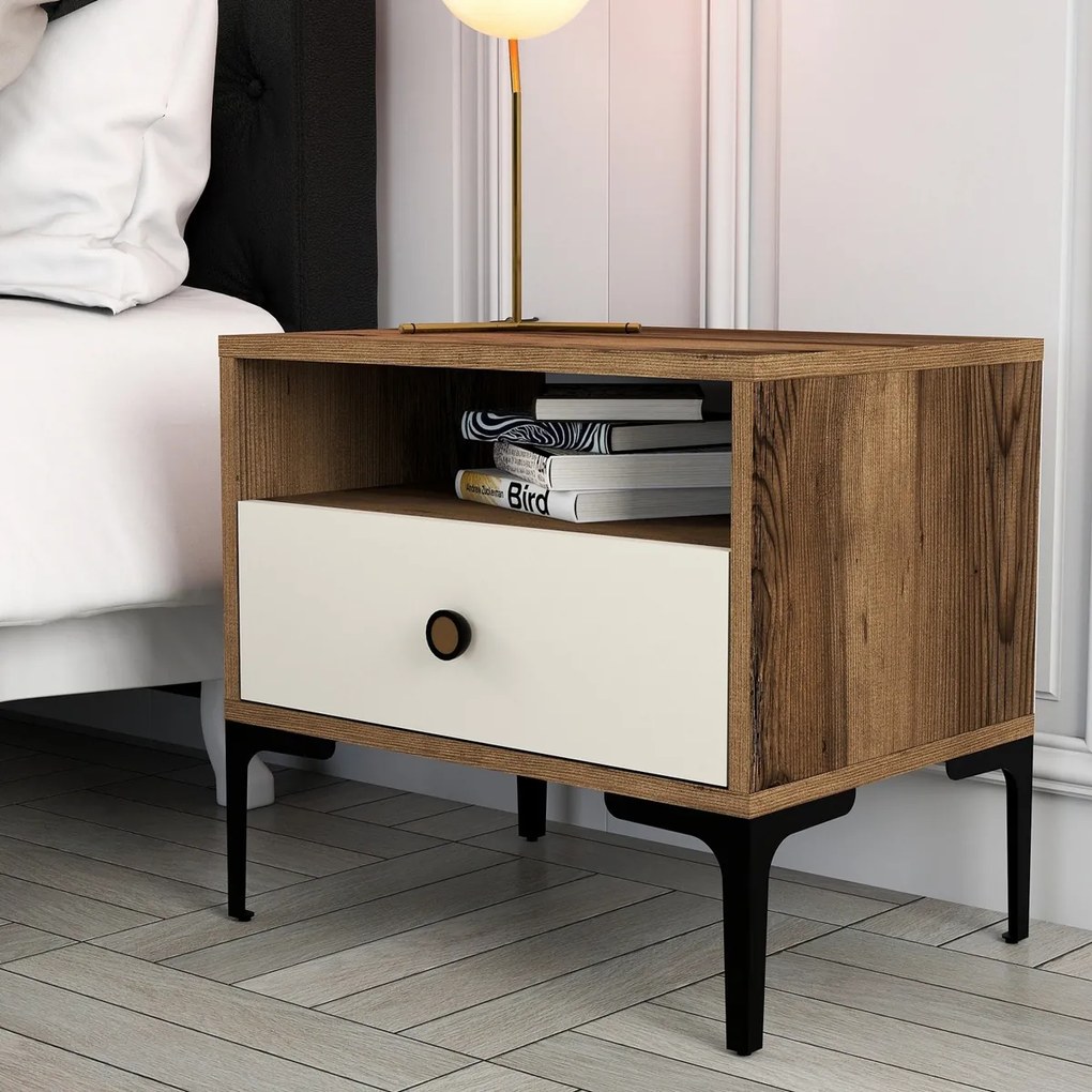 Szafka nocna Lisbon Walnut Cream