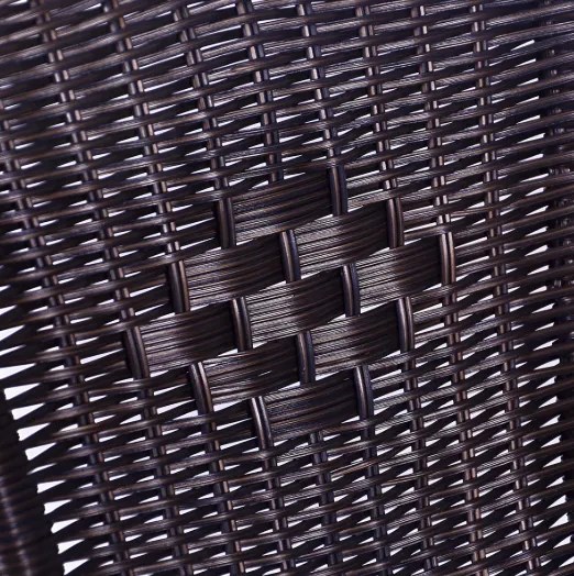 Zestaw mebli ogrodowych, 4 krzesła, szklany stół