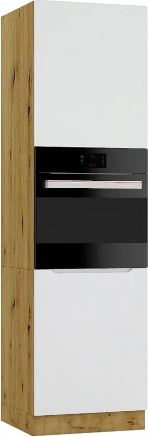 Słupek pod zabudowę piekarnika dąb artisan + szary Z0-K98