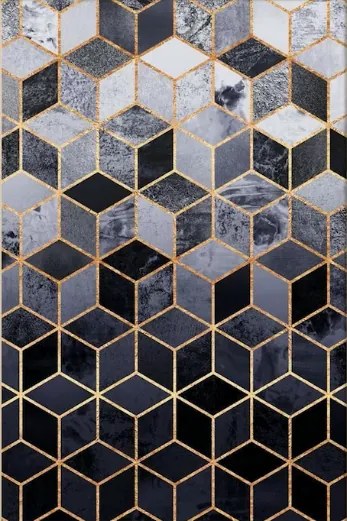 Dywan Diamond Czarny sześcian 160x230 Prostokąt