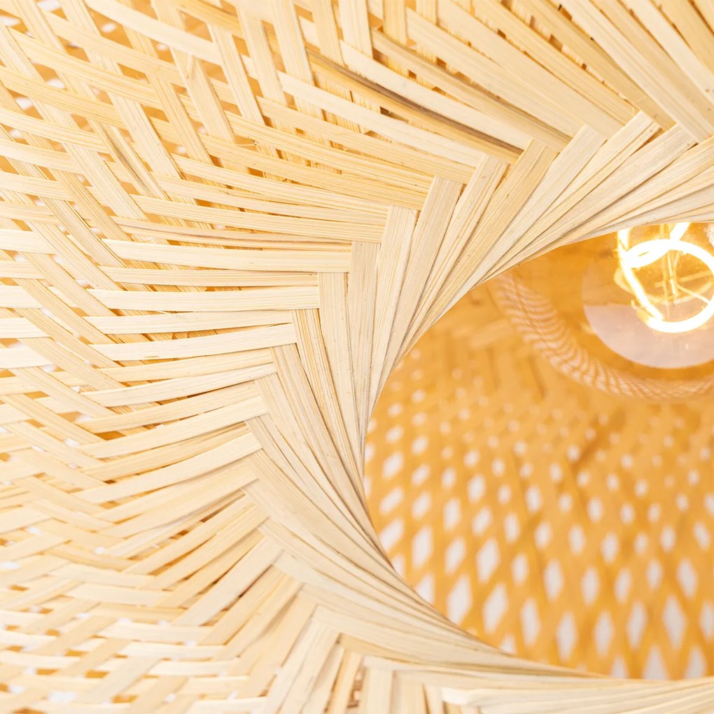 Orientalna lampa sufitowa z bambusa 50 cm - Ostrava