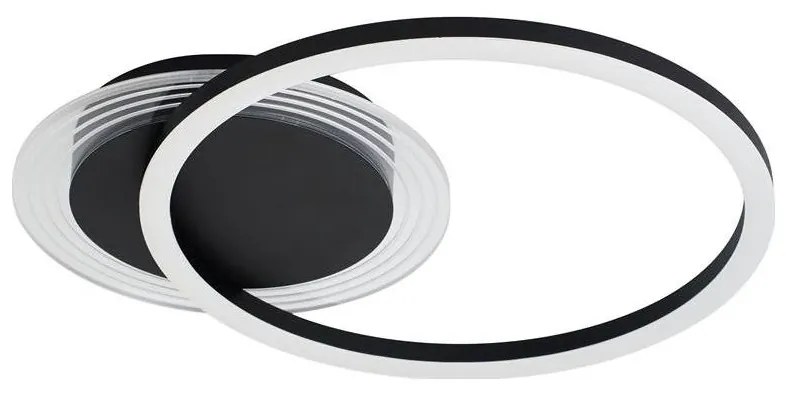 Searchlight 13650BK - ściemnialna lampa sufitowa CONTOUR LED/24W/230V 3000K