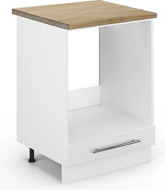 Szafka kuchenna biały wysoki połysk 60x60x82 fame-line