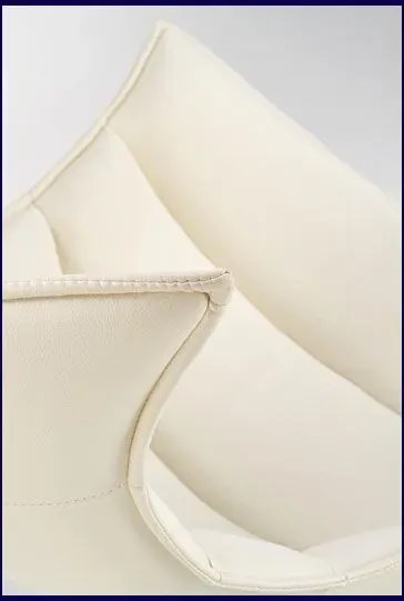 Obrotowy fotel wypoczynkowy ze skóry ekologicznej K7-M72