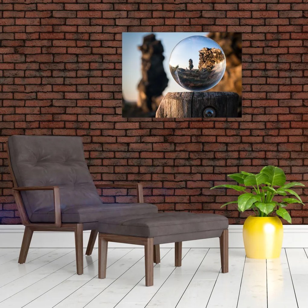 Obraz lupy i krajobrazu (70x50 cm)