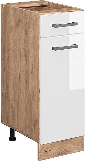 Szafka dolna do kuchni biały wysoki połysk 30x46x81.6 r-line