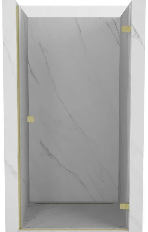 Mexen Lunar-B drzwi prysznicowe uchylne prawe 50 cm, transparent, złote szczotkowane - 832-050-000-55-00-P