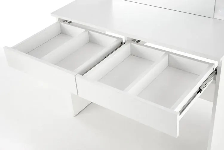 Biurko białe z toaletką z lustrem P8-C39