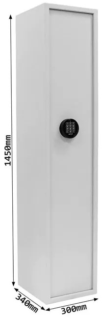 YUCON 5 EL Szafa na broń - zamek elektroniczny, 1450x300x340 mm