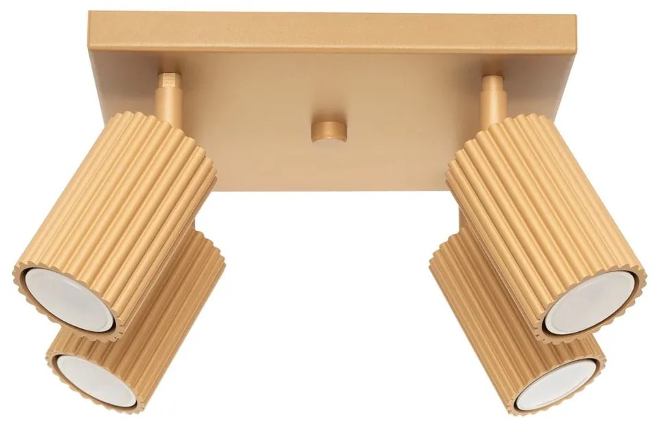 Lampa punktowa w kolorze złota 25x25 cm Gleam – Sollux