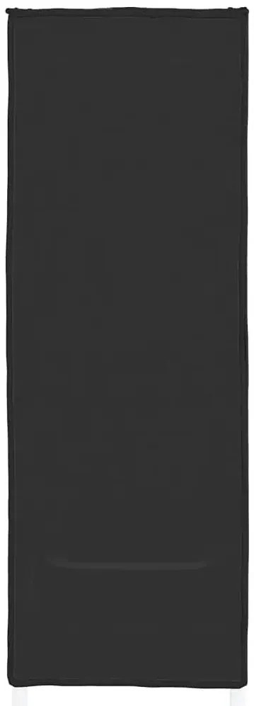 Czarna materiałowa szafka na buty W2-D09