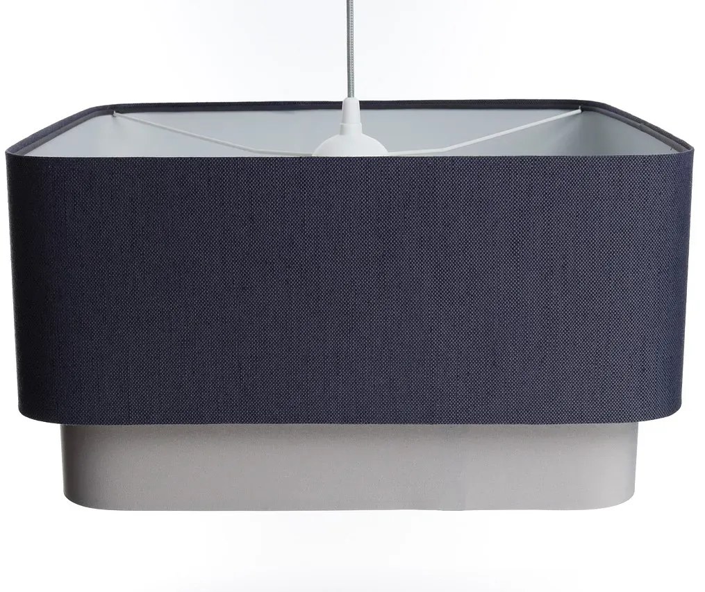 Lampa wisząca KWADRO DUO 008 51x47cm granatowa/szara BPS KONCEPT
