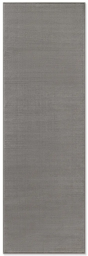 Dywan nowoczesny Perles Paseczki antracytowo-kremowe 80 cm x 240 cm