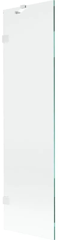 Mexen Lunar parawan nawannowy 1-skrzydłowy 50 x 150 cm, transparent, biały - 897-050-000-20-00