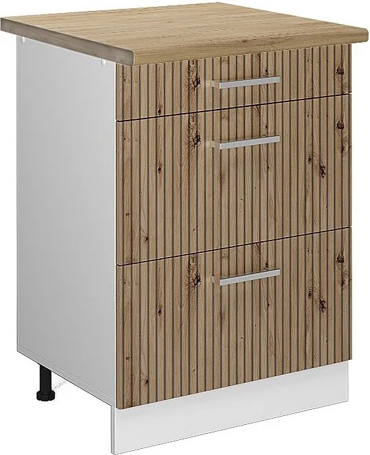 Szafka dolna do kuchni dąb rzemieślniczy 60x60x81.6 r-line