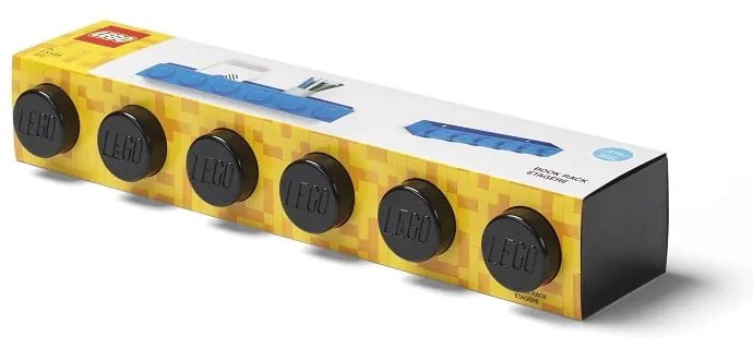 Dziecięca czarna półka ścienna LEGO® Sleek