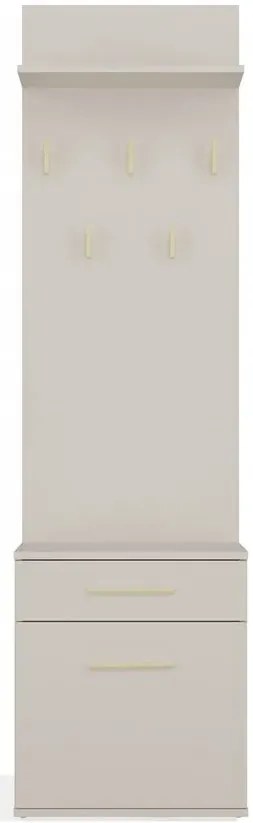 Kaszmirowy wąski wieszak na ubrania z szafką D0-C79