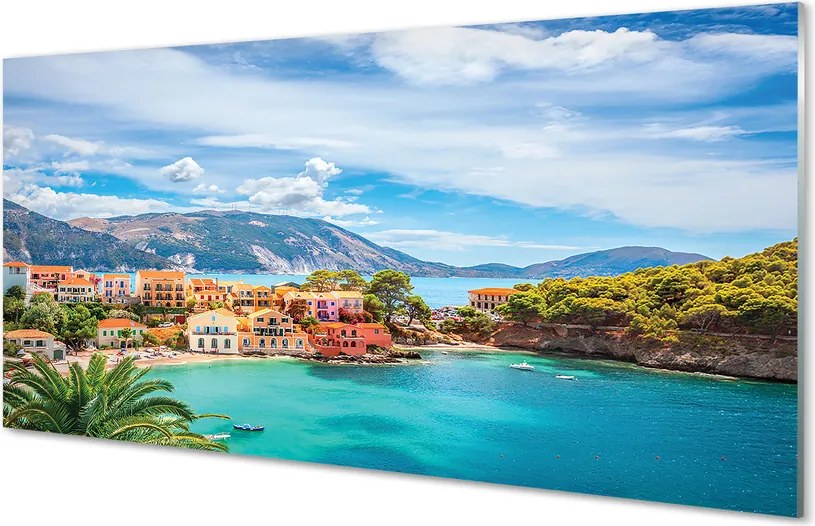 Szkło do Kuchni na Ścianę Wybrzeże w Objęciach Gór