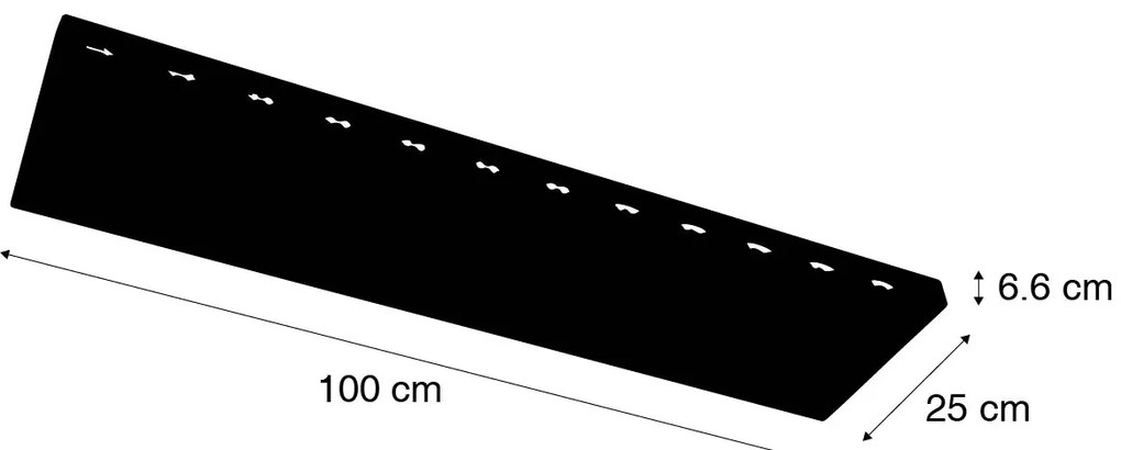 Nowoczesny panel LED biały 100 cm z funkcją ściemniania do ciepłego światła - Ayda Nowoczesny Oswietlenie wewnetrzne