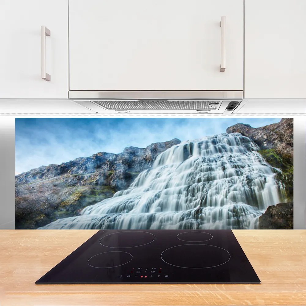 Szkło Ozdobne do Kuchni Kaskada Górskiego Potoku