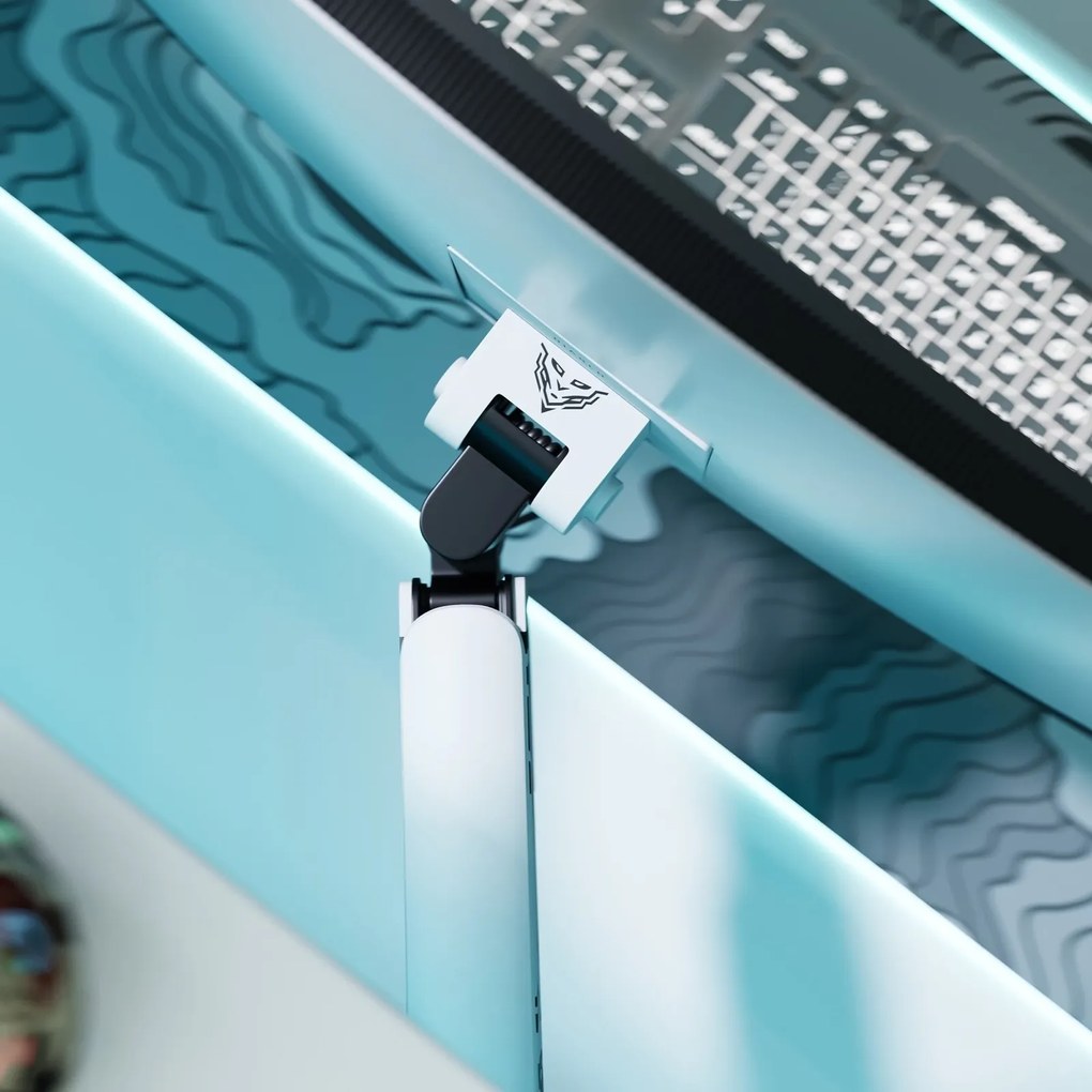 Uchwyt regulowany na monitor 49 cali LED RGB Diablo X-Arm, biało-czarny