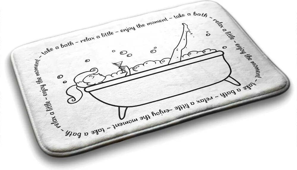 Dywanik antypoślizgowy do łazienki Dywanik antypoślizgowy do łazienki Kobieta Wanna Relax