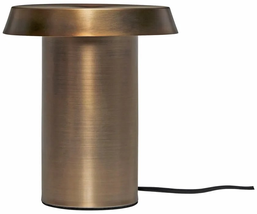 Brązowa metalowa lampa stołowa Keen – Hübsch