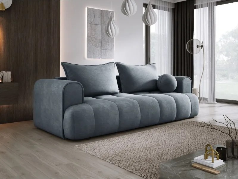 Sofa COCO z funkcja spania i pojemnikiem SZARY CLOUD 84