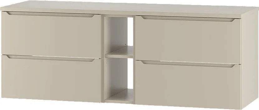 Kaszmirowy Zestaw do Łazienki 140cm Szafka Regał Blat Etna