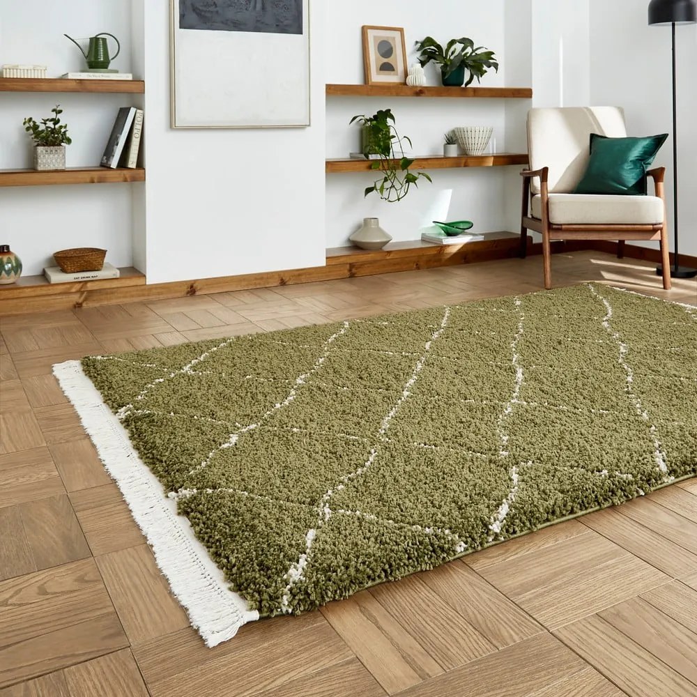 Zielony dywan 200x290 cm Boho – Think Rugs