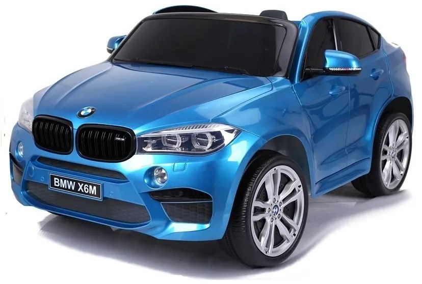 Auto na akumulator nowe bmw x6m niebieskie lakierowane