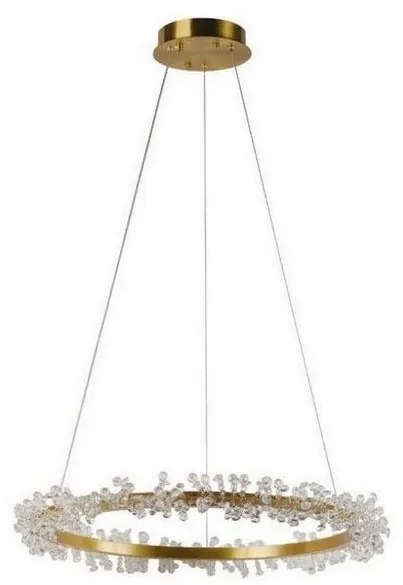 LED 40W 230V lampa sufitowa ściemnialna na linkę 3000-6500K złota + DO